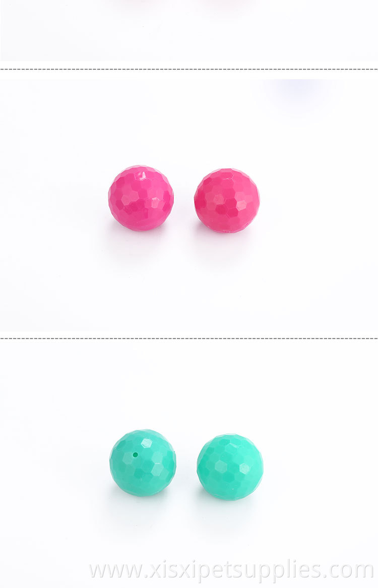mixed color ball with bell for pet playing toy cat accessories
